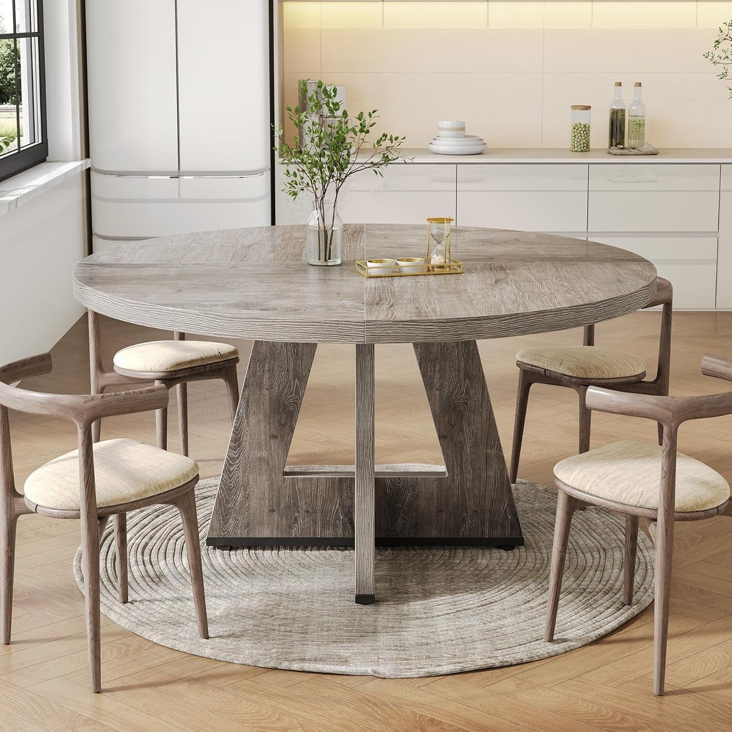 Round Dining Table for 4-6 People