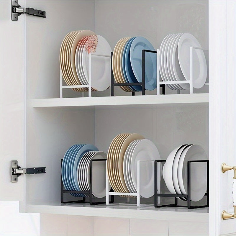 3pcs Metal Plate Rack Storage Box