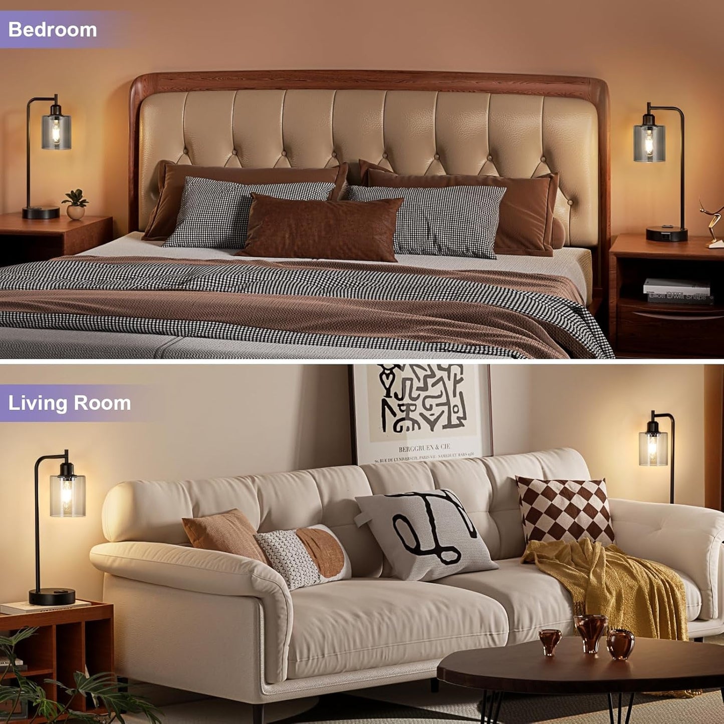 Touch Bedroom Lamps for Bedrooms Set