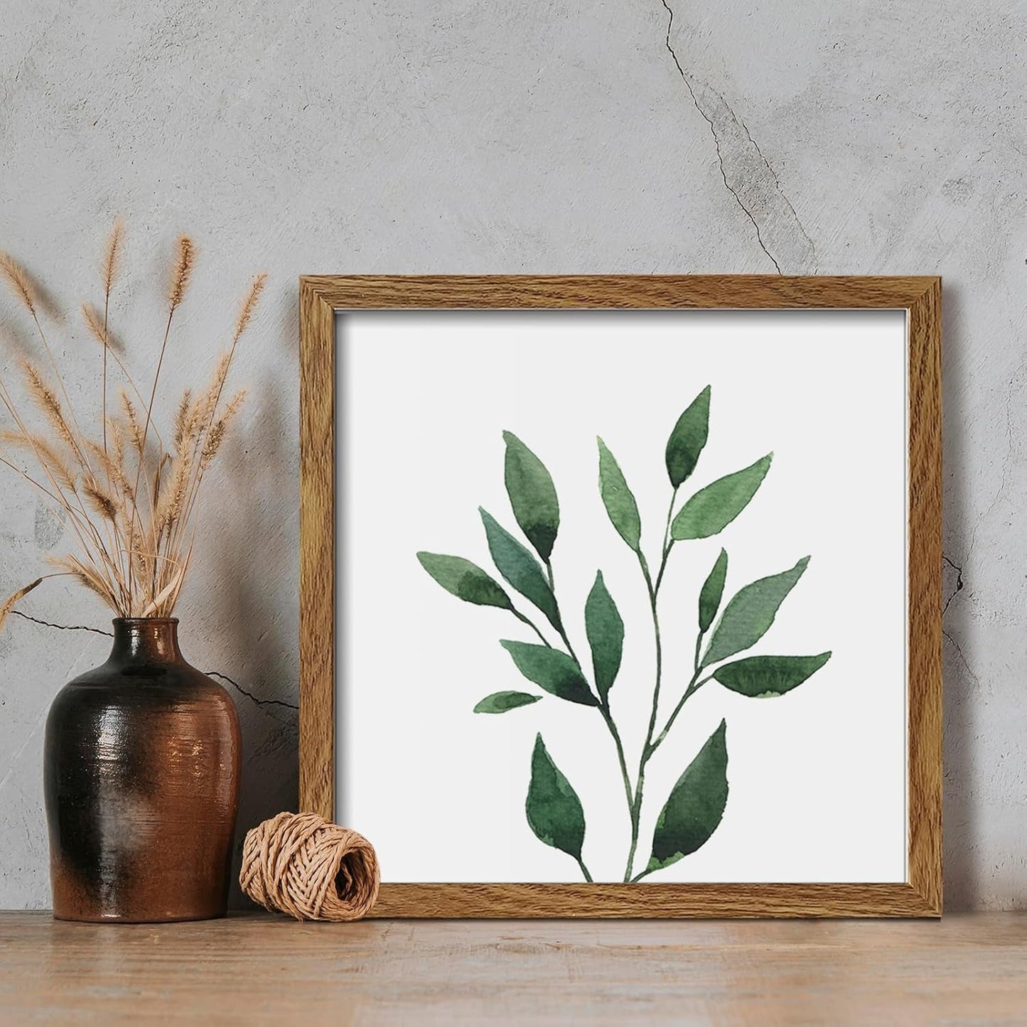 Framed Bathroom Wall Art Set of 4 for Botanical Wall Decor