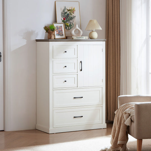 Bedroom With 5 Drawers And Dressing Table