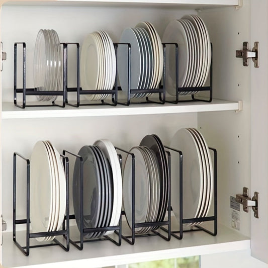 3pcs Metal Plate Rack Storage Box