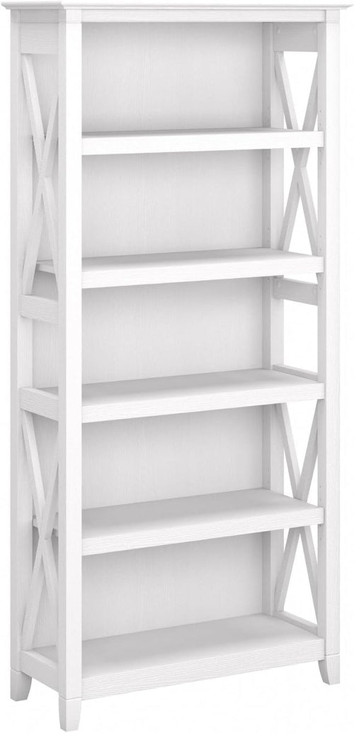 Bush Furniture Tall 5 Shelf Bookcase for Living Room