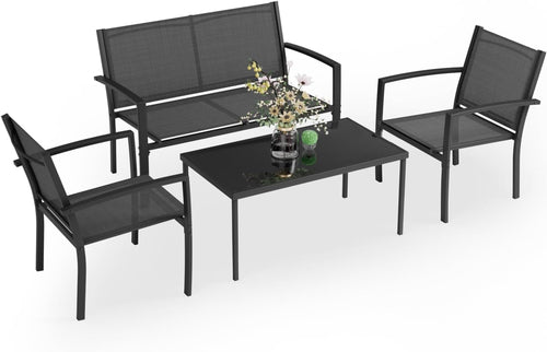 4 Pieces Patio Furniture Set