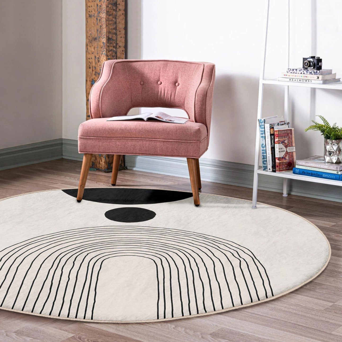 Abstract Round Rug