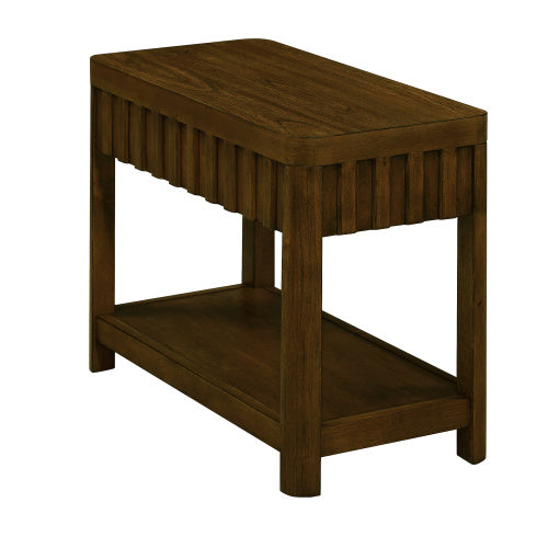 Rectangular Farmhouse Coffee Table With Storage Rack