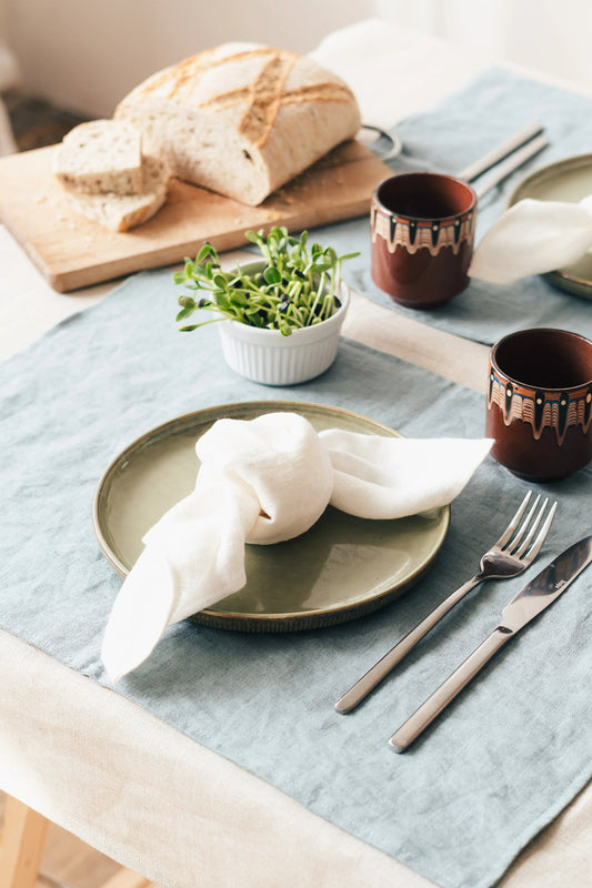 Natural linen napkins