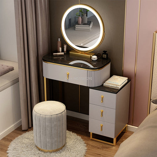 Gray Vanity Dresser