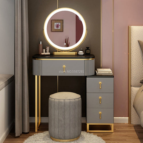 Gray Vanity Dresser