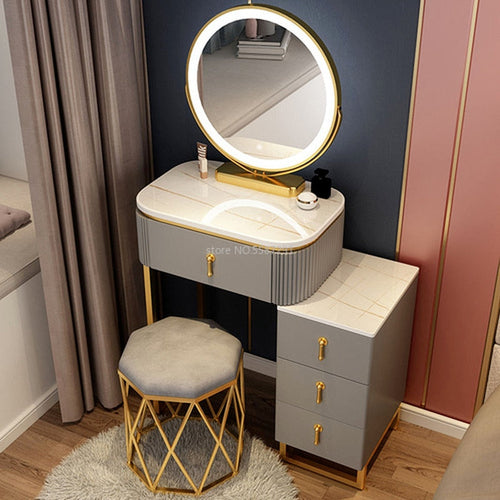 Gray Vanity Dresser