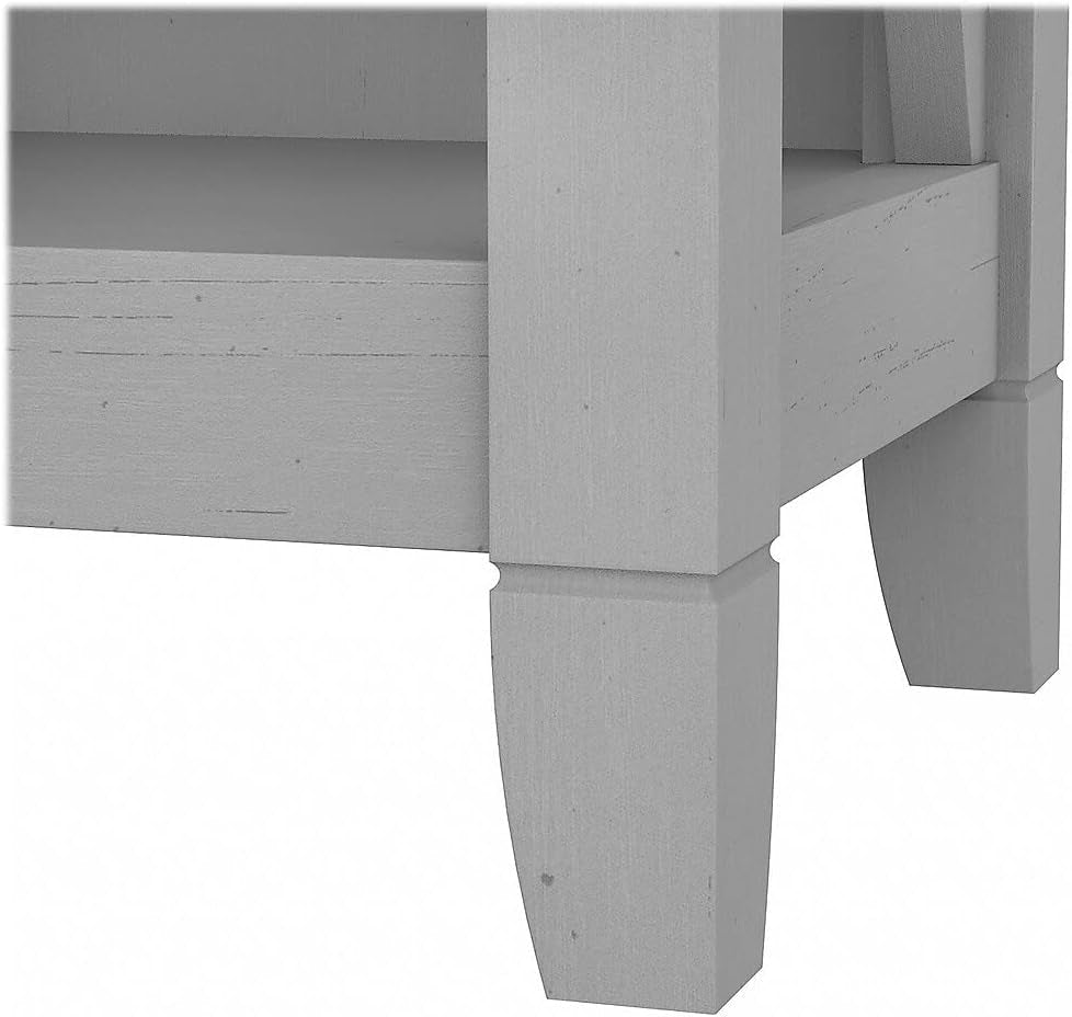 Bush Furniture Key West Bookcase Shelf in Cape Cod Gray