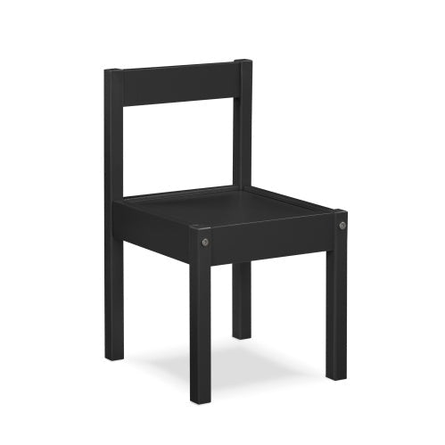 Gibson 3-Piece Dry Erase Kids Table Two Chair Set, Black