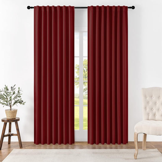 Burgandy Blackout Curtains