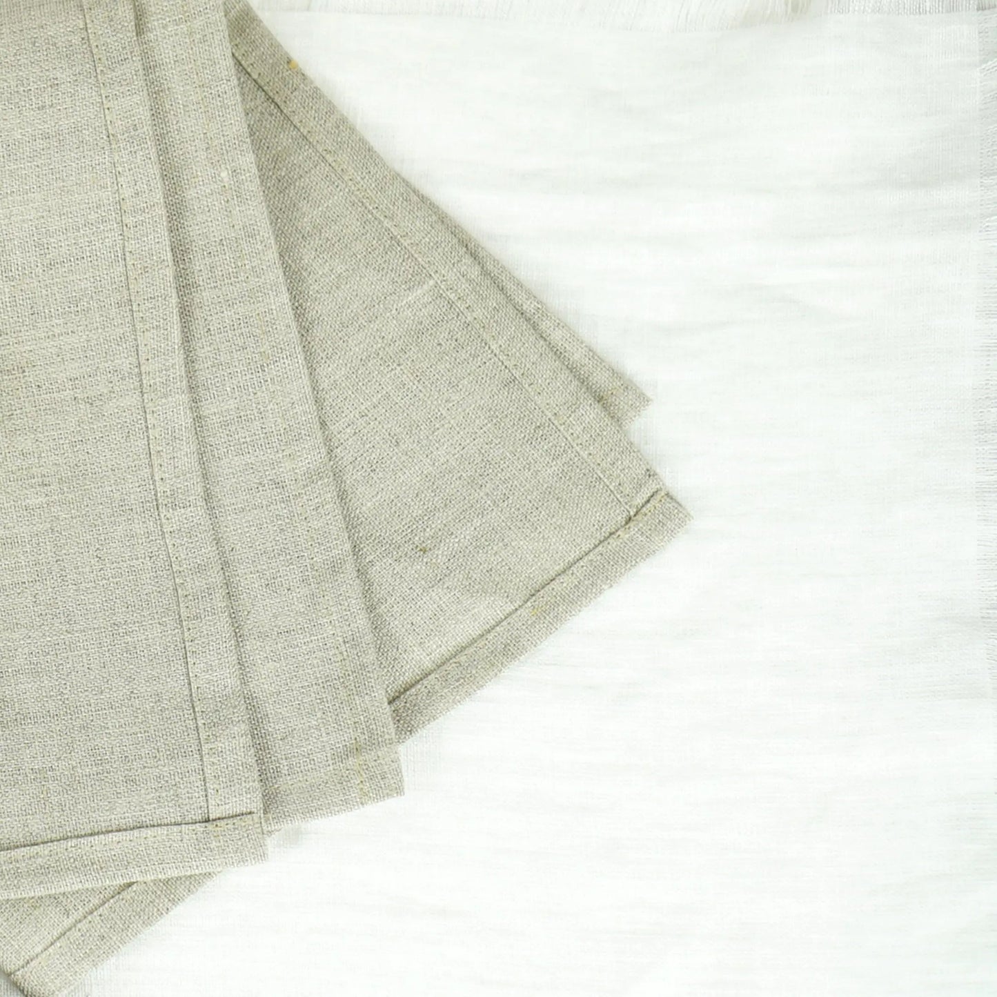 Natural linen napkins