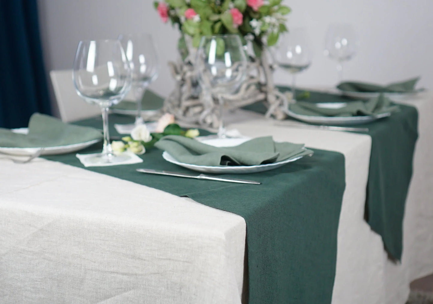 Natural linen napkins